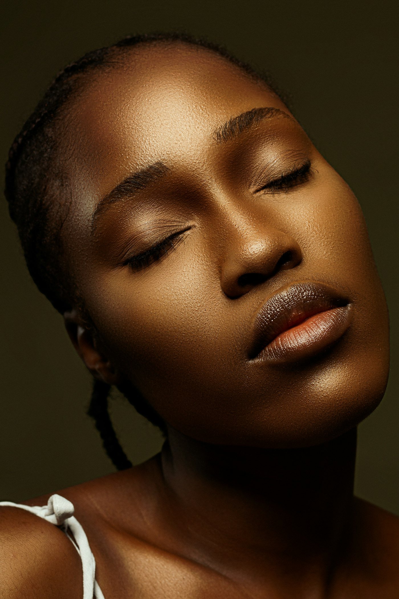 Radiant, glowing melanin-rich skin